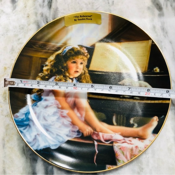 Sandra Kuck Collectors Plate “The Rehearsal” Ballet Piano Vintage 1988 - Picture 2 of 9